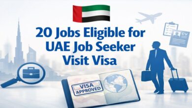 20 Jobs Eligible for UAE Job Seeker Visit Visa