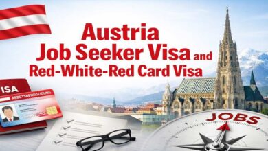 Austria Job Seeker Visa and Red-White-Red Card Visa