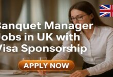 Banquet Manager Jobs in UK with Visa Sponsorship