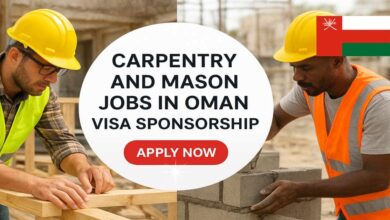 Carpentry and Mason Jobs in Oman Visa Sponsorship