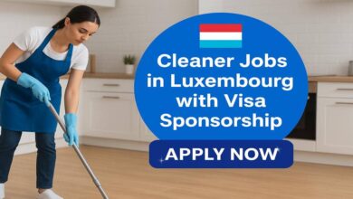 Cleaner Jobs in Luxembourg with Visa Sponsorship