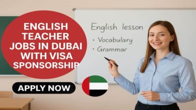 English Teacher Jobs in Dubai with Visa Sponsorship