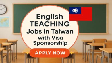 English Teaching Jobs in Taiwan with Visa Sponsorship