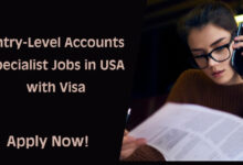 Entry-Level Accounts Specialist Jobs in USA with Visa