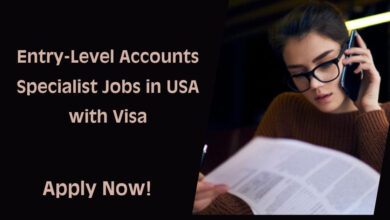 Entry-Level Accounts Specialist Jobs in USA with Visa