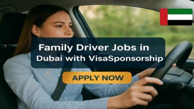 Family Driver Jobs in Dubai with Visa Sponsorship
