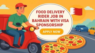 Food Delivery Rider Job in Bahrain with Visa Sponsorship