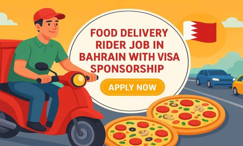Food Delivery Rider Job in Bahrain with Visa Sponsorship