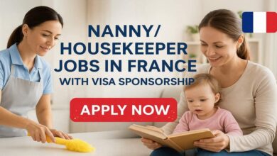 NannyHousekeeper Jobs in France With Visa Sponsorship