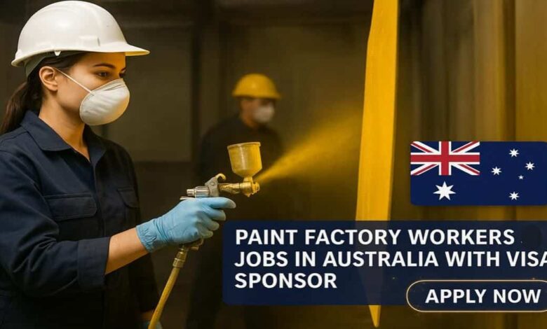 Paint Factory Workers Jobs in Australia With Visa Sponsor