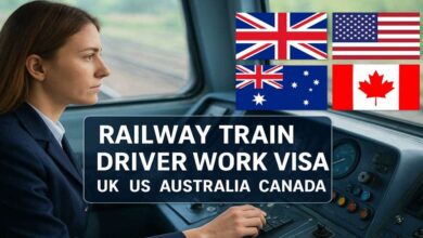 Railway Train Driver Work VISA in UK US Australia Canada