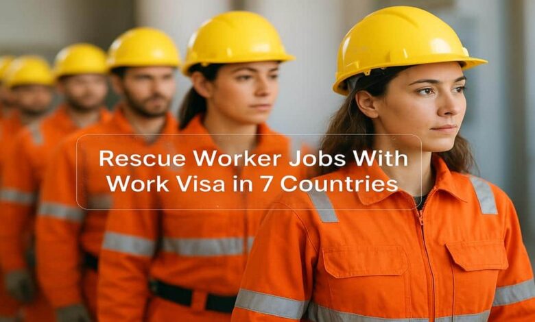 Rescue Worker Jobs With Work Visa in 7 Countries