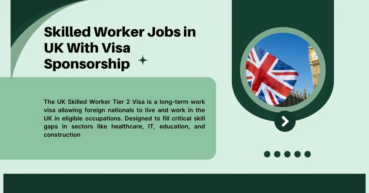 Skilled Worker Jobs in UK With Visa Sponsorship 2026