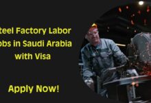 Steel Factory Labor Jobs in Saudi Arabia with Visa