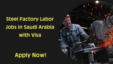 Steel Factory Labor Jobs in Saudi Arabia with Visa