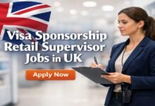 Visa Sponsorship Retail Supervisor Jobs in UK