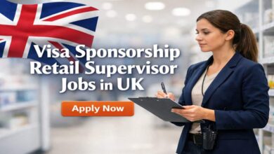 Visa Sponsorship Retail Supervisor Jobs in UK