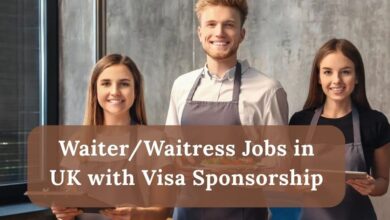 Waiter/Waitress Jobs in UK with Visa Sponsorship