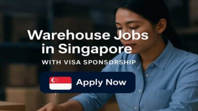 Warehouse Jobs in Singapore With Visa Sponsorship