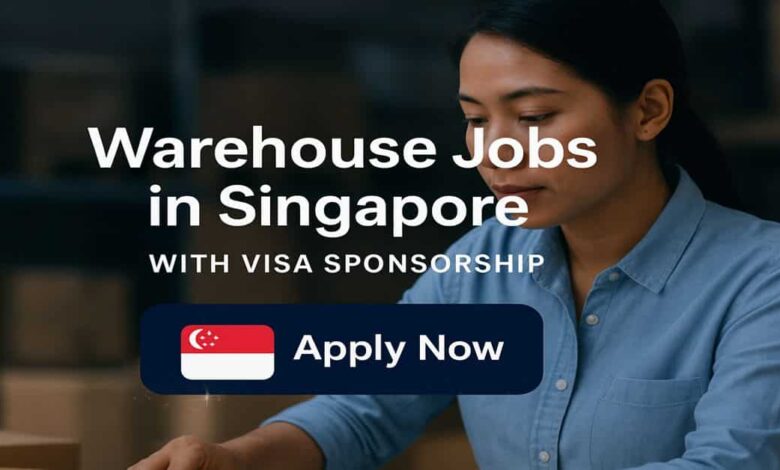 Warehouse Jobs in Singapore With Visa Sponsorship