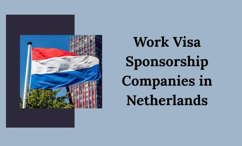 Work Visa Sponsorship Companies in Netherlands