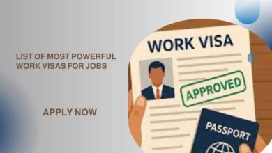 List of Most Powerful Work VISAs for Jobs