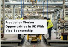 Production Worker Opportunities In UK With Visa Sponsorship
