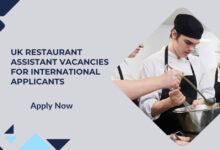 UK Restaurant Assistant Vacancies For International Applicants