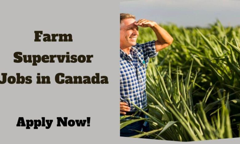 Farm Supervisor Jobs in Canada