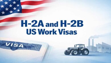 H-2A and H-2B US Work Visas