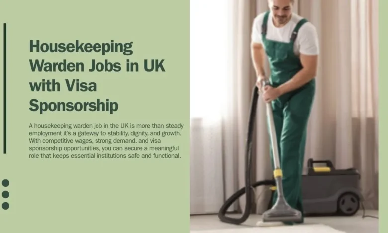 Housekeeping Warden Jobs in UK