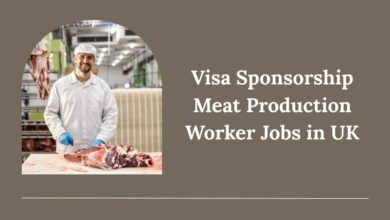 Visa Sponsorship Meat Production Worker Jobs in UK