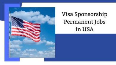 Visa Sponsorship Permanent Jobs in USA