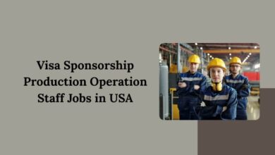 Visa Sponsorship Production Operation Staff Jobs in USA