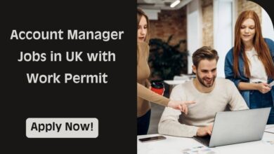Account Manager Jobs in UK with Work Permit