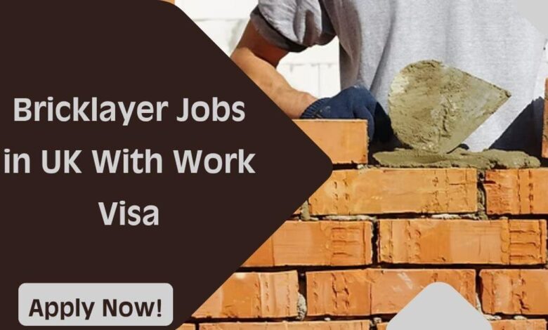 Bricklayer Jobs in UK With Work Visa