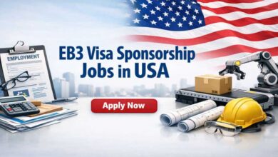 EB3 Visa Sponsorship Jobs in USA