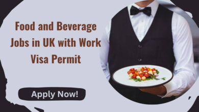 Food and Beverage Jobs in UK with Work Visa Permit
