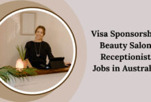 Visa Sponsorship Beauty Salon Receptionist Jobs in Australia