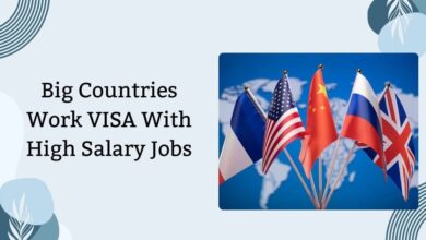 Big Countries Work VISA With High Salary Jobs