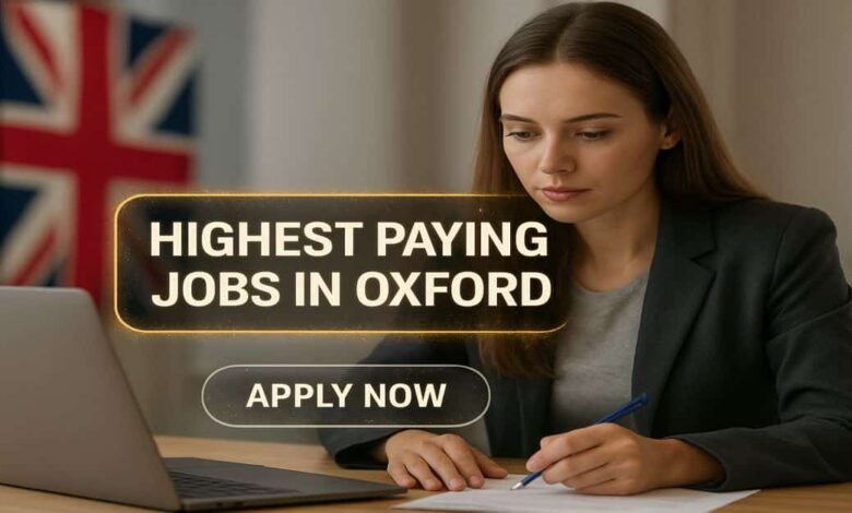 Highest Paying Jobs in Oxford