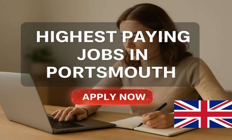 Highest Paying Jobs in Portsmouth
