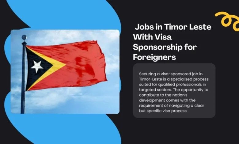 Jobs in Timor Leste