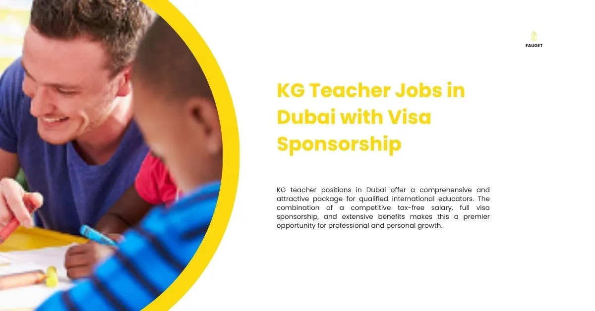 KG Teacher Jobs in Dubai with Visa Sponsorship 2026