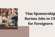 Visa Sponsorship Barista Jobs in UK for Foreigners