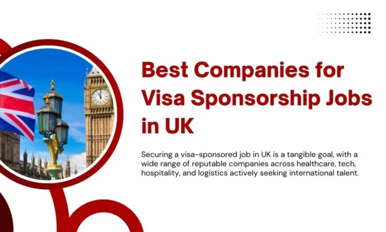 Best Companies for Visa Sponsorship Jobs in UK