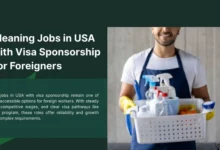 Cleaning Jobs in USA with Visa Sponsorship For Foreigners