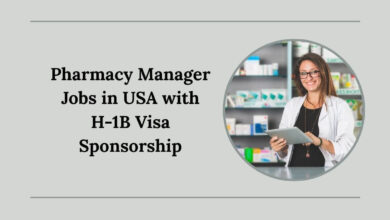 Pharmacy Manager Jobs in USA with H-1B Visa Sponsorship