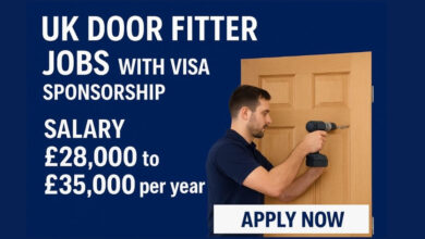 UK Door Fitter Jobs with Visa Sponsorship