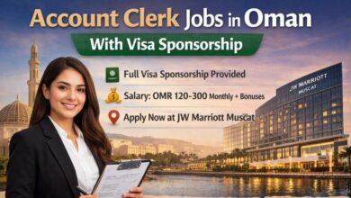 Account Clerk Jobs in Oman With Visa Sponsorship